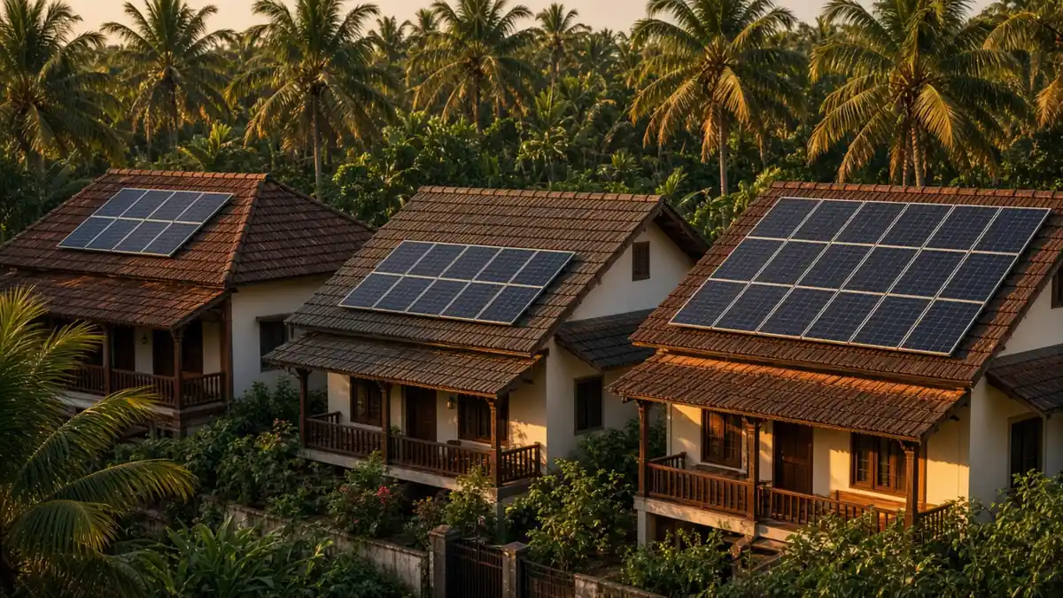 Chart of grid support charge exemptions in Kerala by plant size and feasibility date
