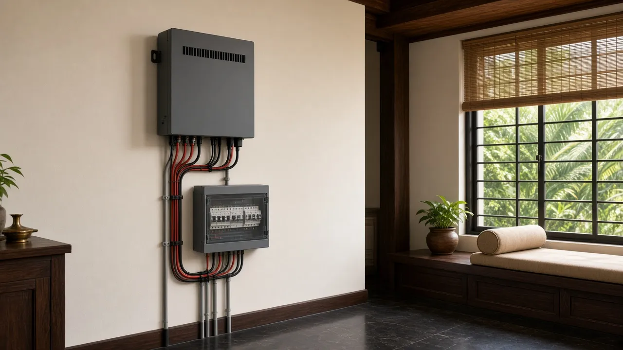 Kerala home with rooftop solar for self-consumption