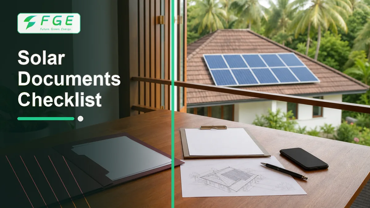Kerala solar documents checklist 2026