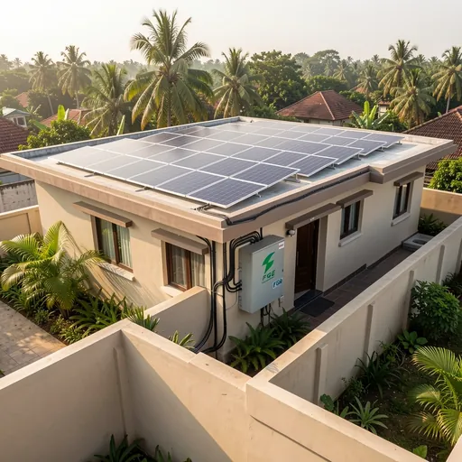 Completed residential rooftop solar installation by FGE Solar