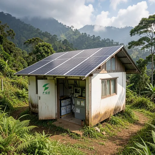 Off-grid solar project with battery backup in a remote Kerala location